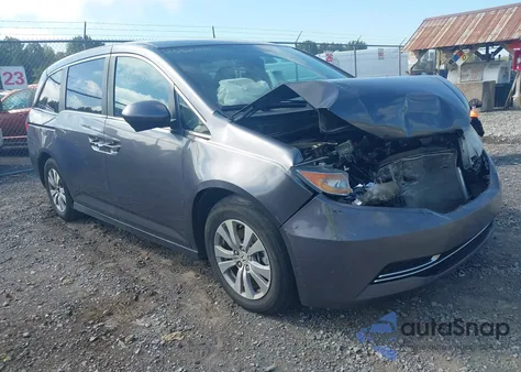 2016 Honda Odyssey Se from USA, damaged, VIN 5FNRL5H34GB023996